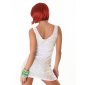 Sexy sequined glamour mini dress party dress pearl white