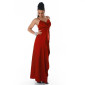 Glamouröses Gala Abendkleid aus edlem Satin Rot 38