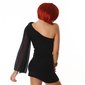 Elegant one-armed evening dress mini dress black UK 10/12 (S/M)