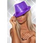 Stylish sequined party hat gogo clubwear purple