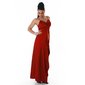 Glamour gala satin evening dress red