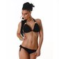 Sexy Neckholder Bikini zum Schnüren Beachwear Schwarz 36/38