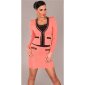 Eleganter Business Minirock mit Ketten Coral