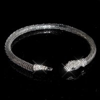 Noble snake necklace with rhinestones fashion jewellery...