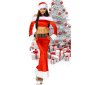 Sexy 4-tlg Weihnachtskostüm Santa Baby Christmas Rot-Weiß Einheitsgröße (34,36,38)