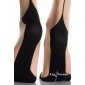 Sexy Leg Avenue nylon stockings with Cuban heel and center back seam beige