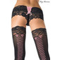 Sexy Leg Avenue Panty aus Spitze mit Schnürung Schwarz/Rosa