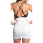 Sexy strap mini dress party dress with peplum black/white