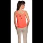 Sexy Loose-Fit Chiffon Top mit Print "Smile, ITs Weekend" Coral
