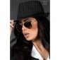 Elegant pin-striped hat party gangster go-go clubwear black