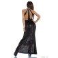 Exklusives Glamour Gala Abendkleid mit Pailletten Schwarz