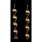 Elegant spiral earrings fashion jewellery gold