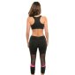 Sexy Crop Sport Top bauchfrei Sportswear Schwarz