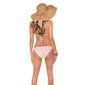 Sexy Neckholder Bikini Beachwear mit Strass Rosa
