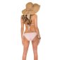 Sexy Neckholder Bikini Beachwear mit Strass Rosa 40 (L)