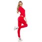Trendy Nikki leisure suit jogging suit with hood red UK 12 (M)