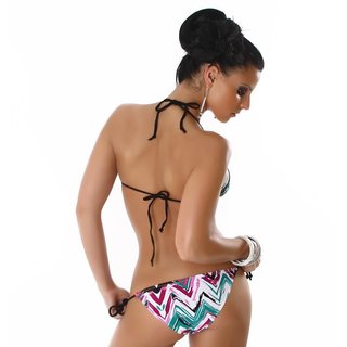Sexy Bikini mit Glitzer-Effekten Beachwear Multicolor