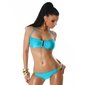 Sexy push-up halterneck bikini beachwear turquoise
