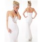 Noble floor-length mermaid gown evening dress made of lace cream
