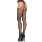 Sexy Leg Avenue nylon fishnet pantyhose in suspender look black