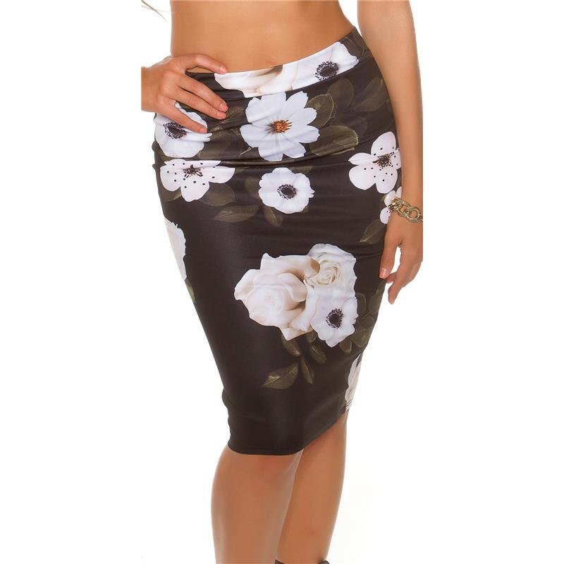 floral pencil skirt design
