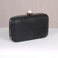 Noble luxury glamour rhinestone clutch bag with chain...