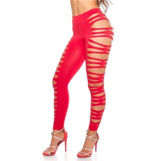 Sexy clubwear leggings with cut-outs at 