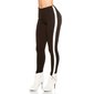Trendy ladies stretch trousers with stripes black/white UK 10 (S)