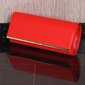 Exclusive ladies faux leather clutch handbag red