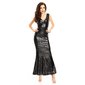 Adorable sequined gala glamour evening dress gown black