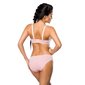 Sexy ladies underwear bra set with lace lingerie pink-beige