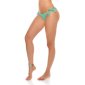 Sexy Brazil-Cut Bikini Hose zum Schnüren Beachwear Grün 40 (L)