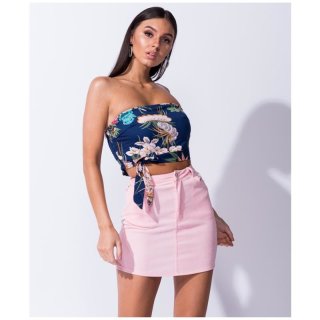 Sexy short womens corduroy mini skirt pink