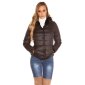 Damen Winter Wendejacke gesteppt und gefüttert Schwarz