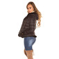 Womens reversible winter jacket quilted and lined black