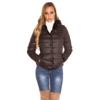 Womens reversible winter jacket quilted and lined black UK 16 (XL)