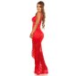 Floor-length glamour evening dress in red carpet look red UK 10 (S)