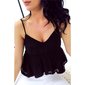 Sweet womens strappy top made of lace black