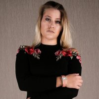 Damen Armreif Armband mit Strass Modeschmuck Gold-Altrosa