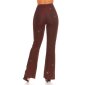 Glamour womens trousers with wide legs and glitter party wine-red