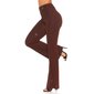 Glamour womens trousers with wide legs and glitter party wine-red