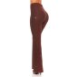 Glamour womens trousers with wide legs and glitter party wine-red