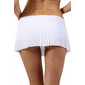 Ultra short womens pleated miniskirt gogo clubwear white