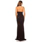 Glittering floor-length halterneck evening dress gown black