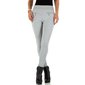 Eng anliegende Damen Stretchhose Treggings Hellgrau