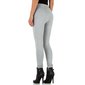 Eng anliegende Damen Stretchhose Treggings Hellgrau