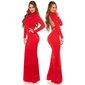 Glittering floor-length red carpet look evening dress gown red