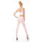 Eng anliegende Damen Stretch Jeans Röhre Rosa