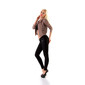 Elegant womens crocheted lace bolero long-sleeved cappuccino