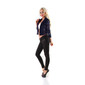 Eleganter Damen Bolero Langarm aus feiner Spitze Marine